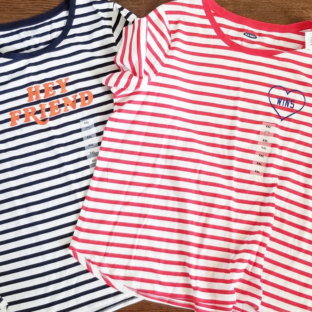 Bundle of two Old Navy Graphic Tees 2X NWOT